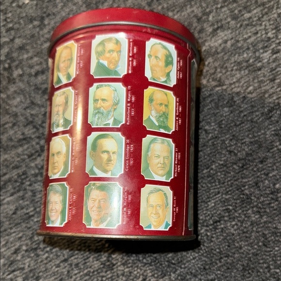 Vintage Presidential Collectible Tin - Red 1989 Valleybrook - Picture 4 of 8